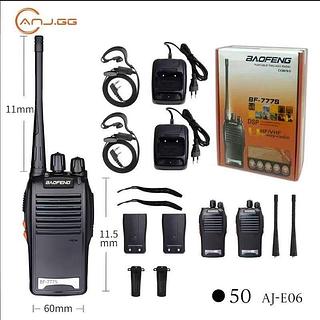 Kit 2 Rádio Walk Talk Comunicador Profissional FM TWO-WAY RADIO