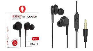 FONE DE OUVIDO COM MICROFONE KAP BOM