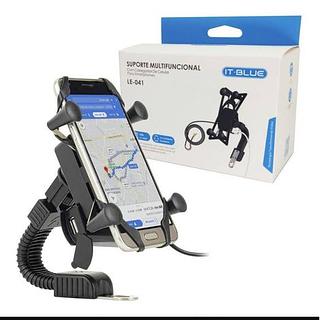 SUPORTE DE MOTO ARANHA COM CARREGADOR