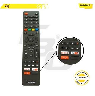 9028 CONTROLE SMART COMPATÍVEL C/ PHILCO NETFLIX/YOUT/GLOBOPLAY