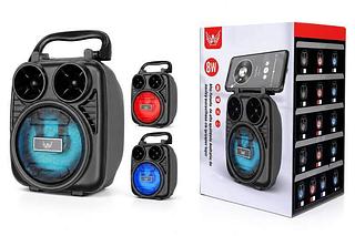 Caixa de SOM LED RGB Bluetooth 8W